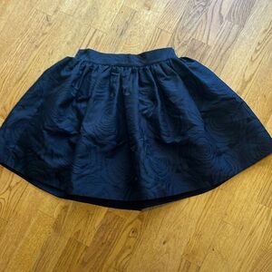 Kate Spade Black Jacquard Rose Print Cupcake Skirt The Rules, Sz 4